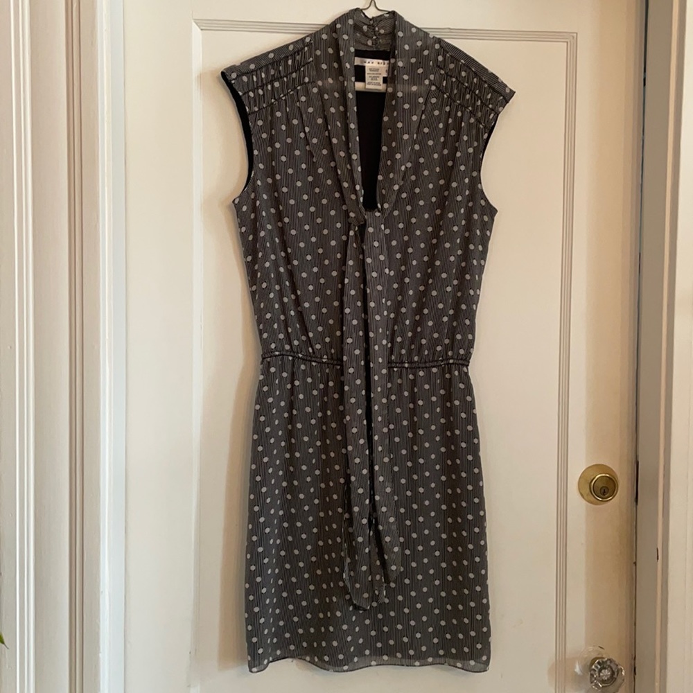 Max Studio black and white dress with bow Size Small